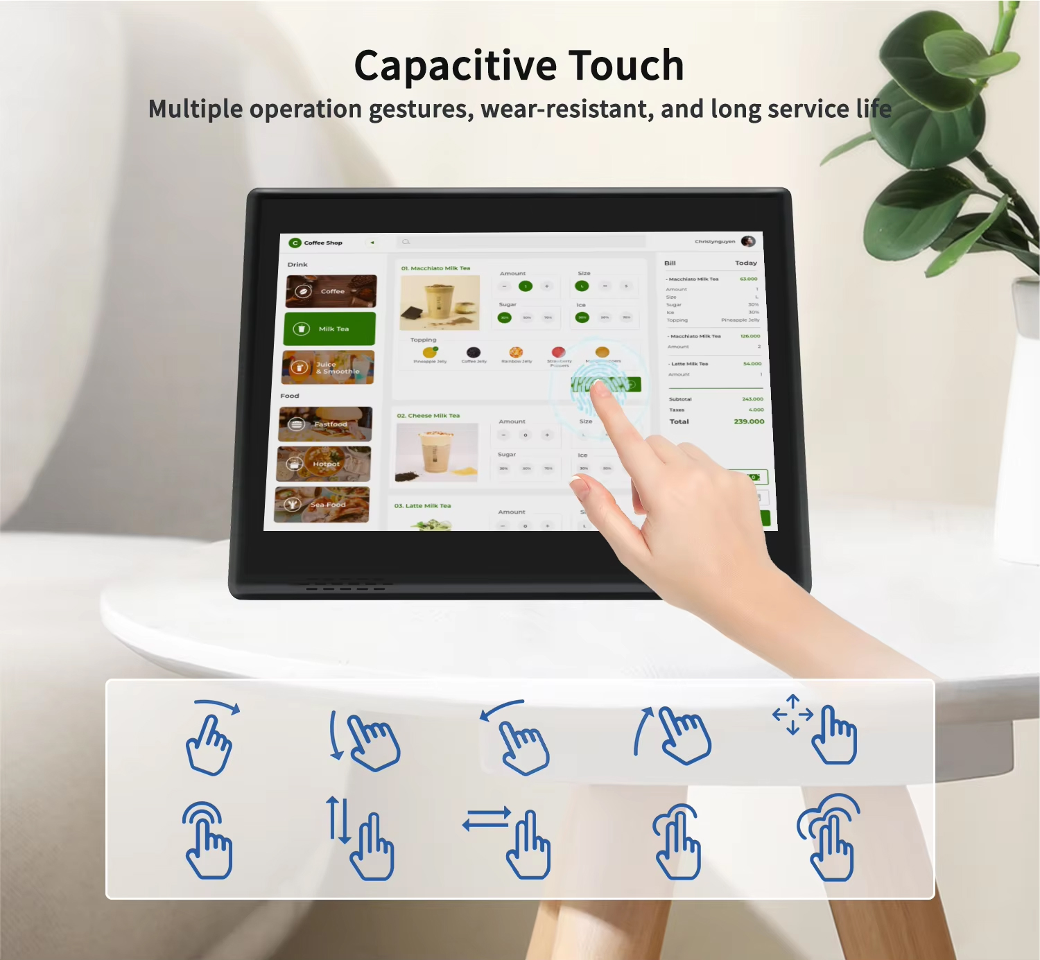 L Shape 10.1 Inch Android 14 D – Pos Terminal Android recenzja i cena