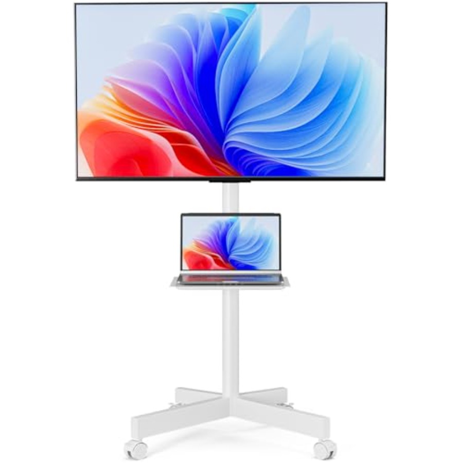 Mobile TV Stand for 23-65 Inch – Flat Panel Mount Tilt recenzja i cena