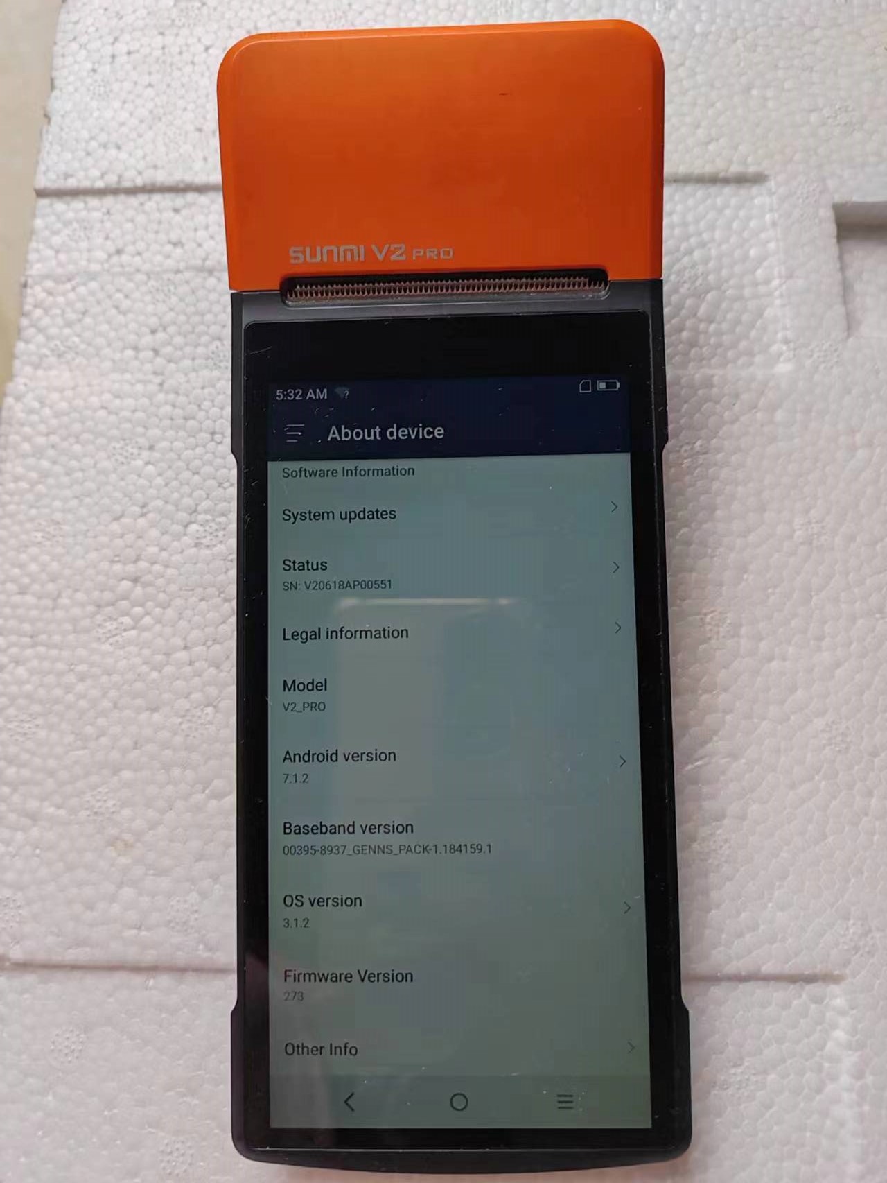 Used  V2 Pro  Android 7.1 POS  – Pos Terminal Android recenzja i cena