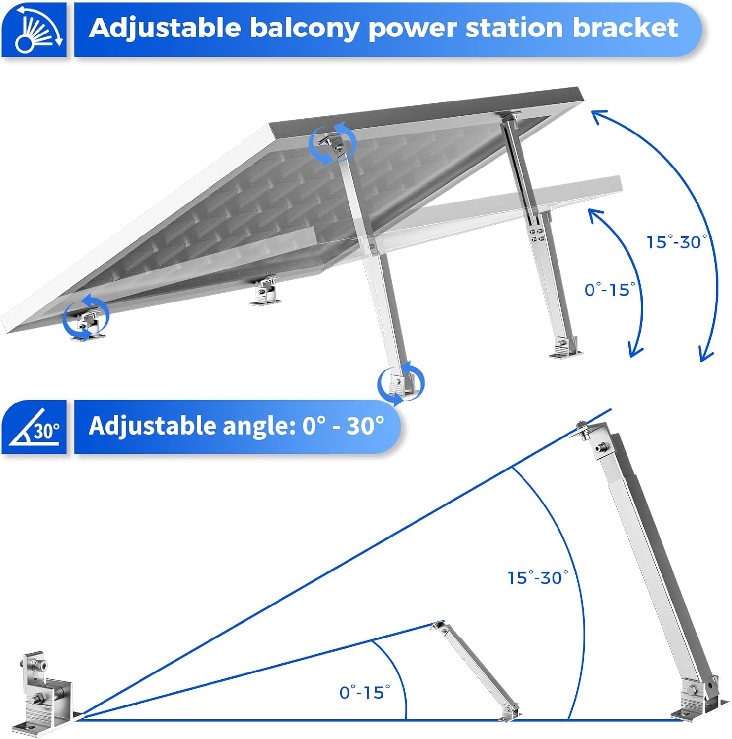 2 Set Adjustable Solar Panel T – Flat Panel Mount Tilt recenzja i cena