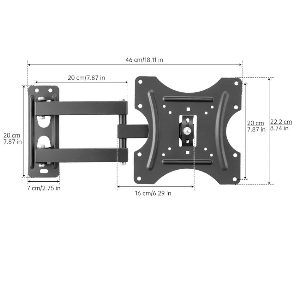TV Wall Mount Bracket Flat Pan – Flat Panel Mount Tilt recenzja i cena