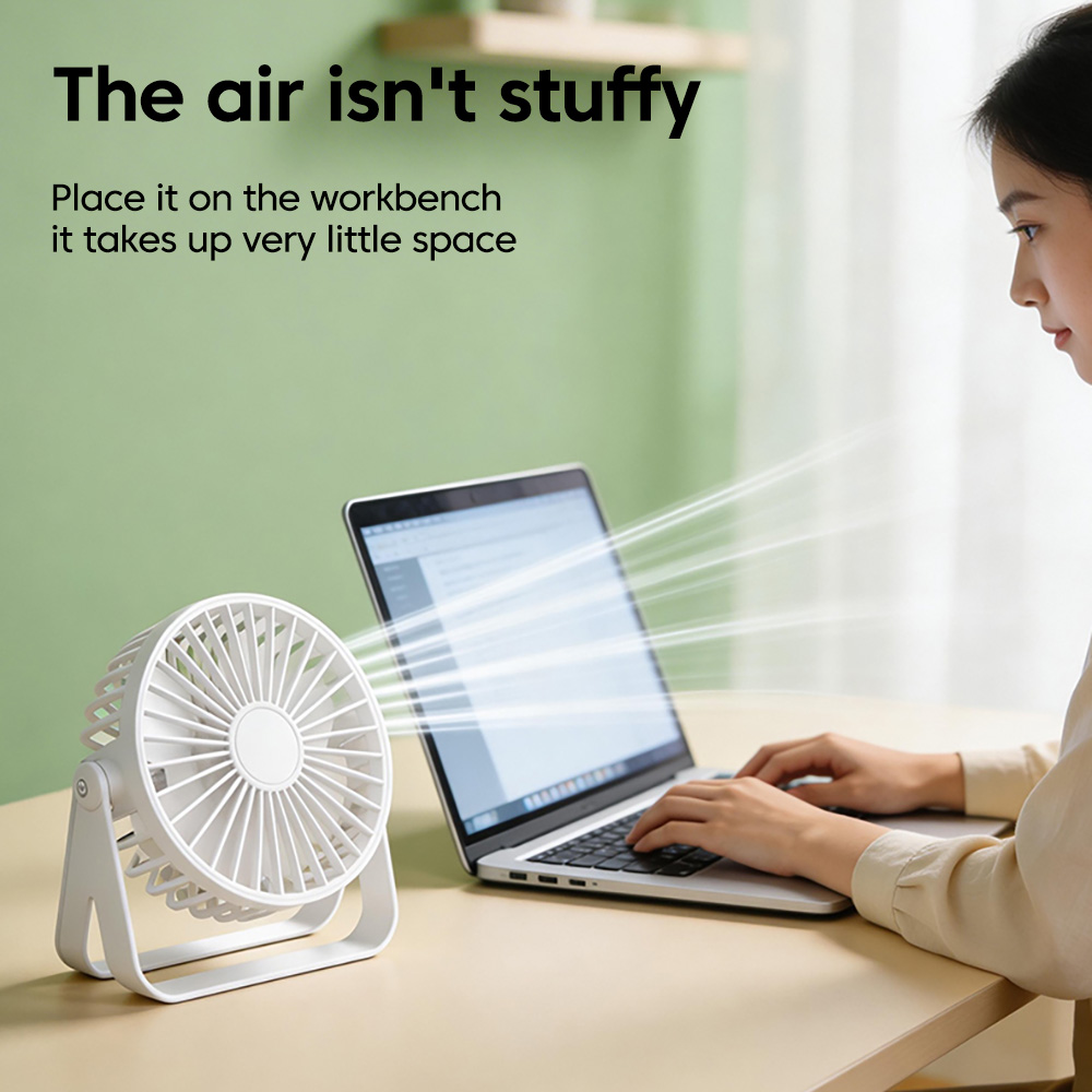 Mini USB Desktop Fan Portable  – Home Office Tech Gadgets recenzja i cena